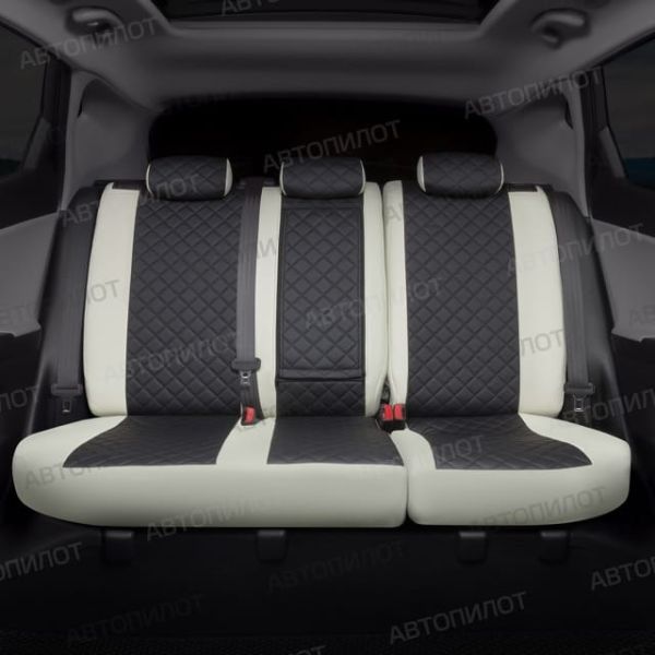 Чехлы Автопилот Экокожа Ромб на Kia Spectra 2004-2011 г.в.
