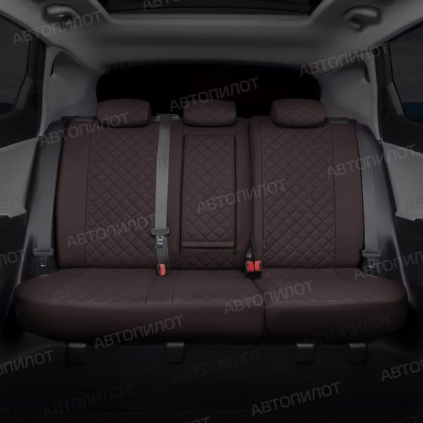 Чехлы Автопилот Экокожа Ромб на Kia Spectra 2004-2011 г.в.