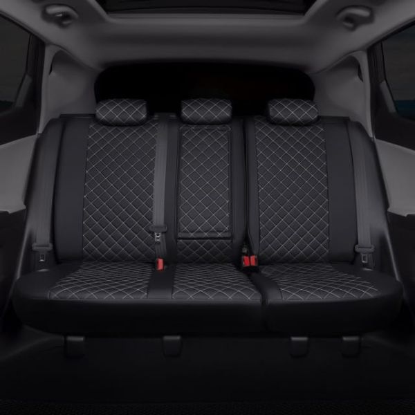 Чехлы Автопилот Экокожа Ромб на Kia Spectra 2004-2011 г.в.