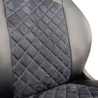 Чехлы Алькантара на Kia Spectra