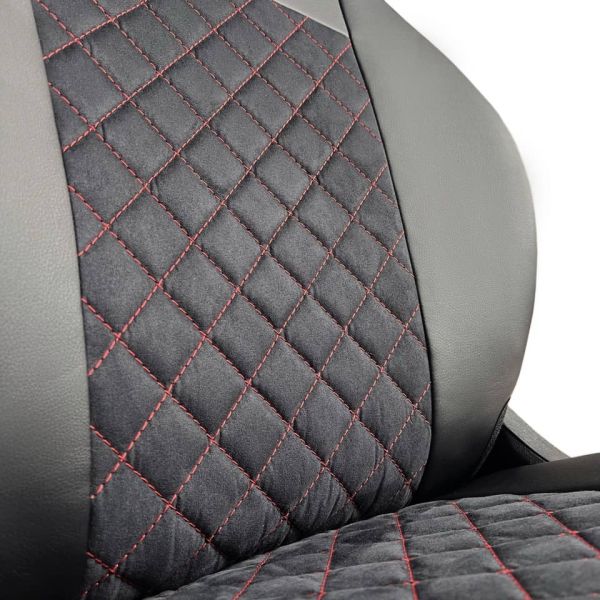 Чехлы Алькантара на Kia Spectra