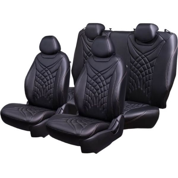 Чехлы Премиум Экокожа Байрон Президент|Жук на Kia Spectra 2004-2011 г.в.