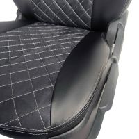 Чехлы Алькантара на Kia Spectra